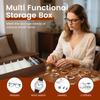 Sunglasses Storage Organizer 6 Slots Oxford Cloth Glasses Storage Box Multifunctional Eyewear Cases for Watch Jewelry Small