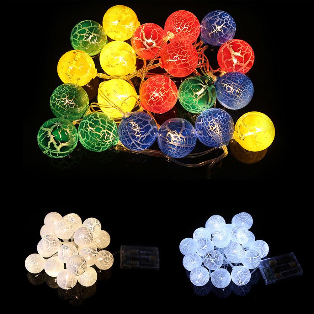 2.1m 20 LED Easter Egg Crack Ball Shape String Light Christmas Party Home Decor
