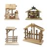 1pc Christmas Nativity Scene Figurines Statue Manger Ornament Home Office