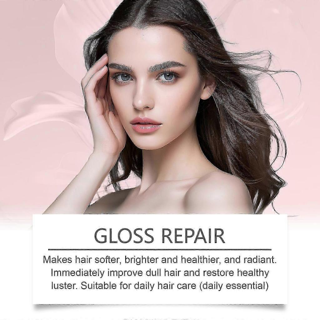Hoegoa Hair Care Essence Smooth Glossy Hair Care Refreshing Non-Greasy Moisturizing Hair Portable Compact Essence