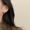 High-Grade Metal Hoop Earrings - Luxury Niche Design, Trendy 2024 Style for Women