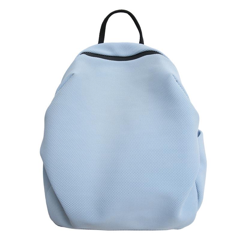 Korean-style Backpack, Large-capacity, Niche Solid-color Commuting Backpack, Casual Schoolbag for Both Shoulders