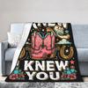 Cowgirl Girl I Knew It I Knew You Knitted Blankets TS5 Fuzzy Throw Blanket Summer Air Conditioning Printed Lightweight Bedsprea,