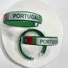 Stylish Country Flag Alloy Bracelet Football Fan Bracelet Country Flag Wristband Alloy Texture Perfect for Football Fan