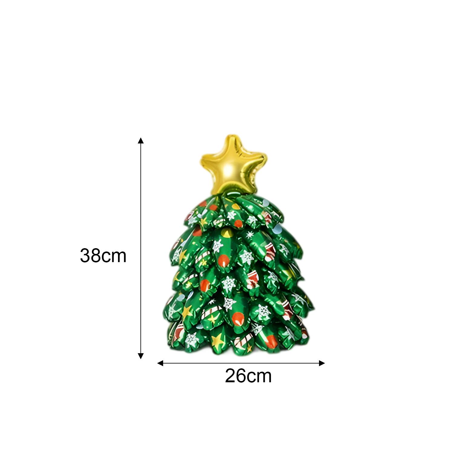 

3D Large Christmas Tree Balloons Assemble Xmas Tree Aluminum Film Balloon for New Year Party Home Decor Photo Props Ornaments As picture