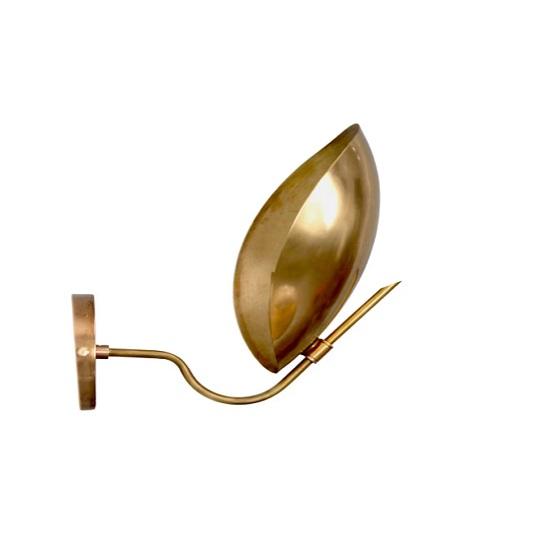 Handmade Brass Wall Sconce: Mid Century Modern Sputnik Light