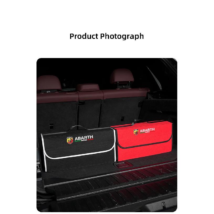 Car Trunk Storage Bag Organizer Sundries Stowing Tidying Box For Abarth Fiat 500 Tipo FR Panda Argo Freemont Viaggio Bravo Punto