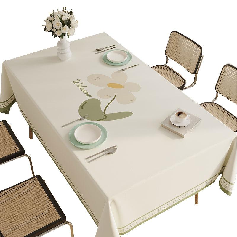 New Year'S Fresh Tablecloth Leave-In Waterproof And Oil-Proof Pvc Dining Table Tablecloth Tablecloth Cover Cloth Coffee Table Tablecloth