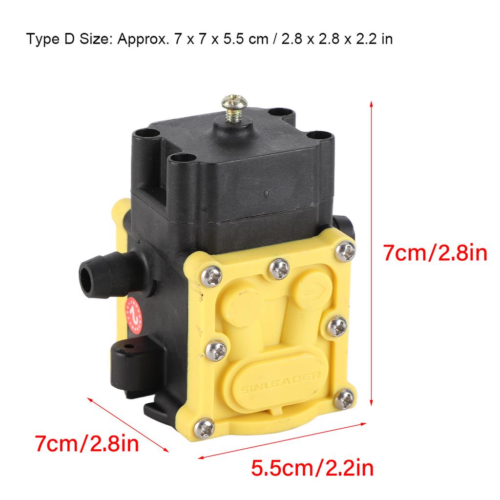 12V Diaphragm Pressure Pump Agriculture Garden Electric Sprayer Water Pump AccessoriesType D