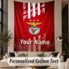 Tapisserie Texte Personnalisé Impression Benfica FC Tapisserie Murale Décor Mural Intérieur Salon