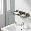 Rustproof Soap Storage Rack Self Adhesive Drainage Soap Holder  Shower Storage