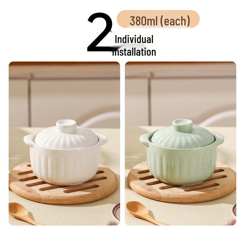 Qiwei Ceramic Double-Boiler Stew Pot