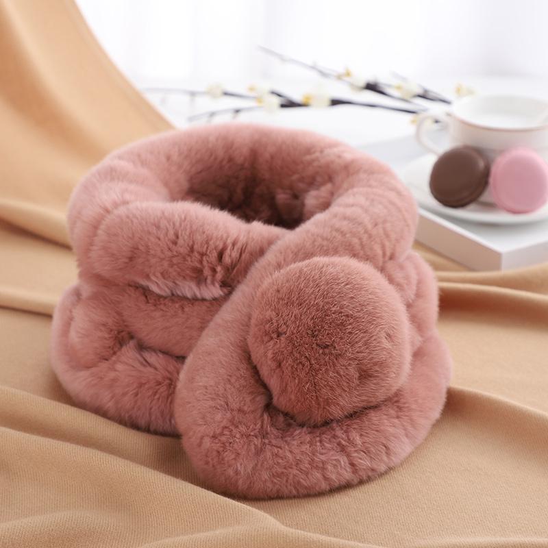 Women Cute Fashion Vintage Soft Cozy Stay Warm Thermal Furry  Winter Party Travel Skiing Scarf
