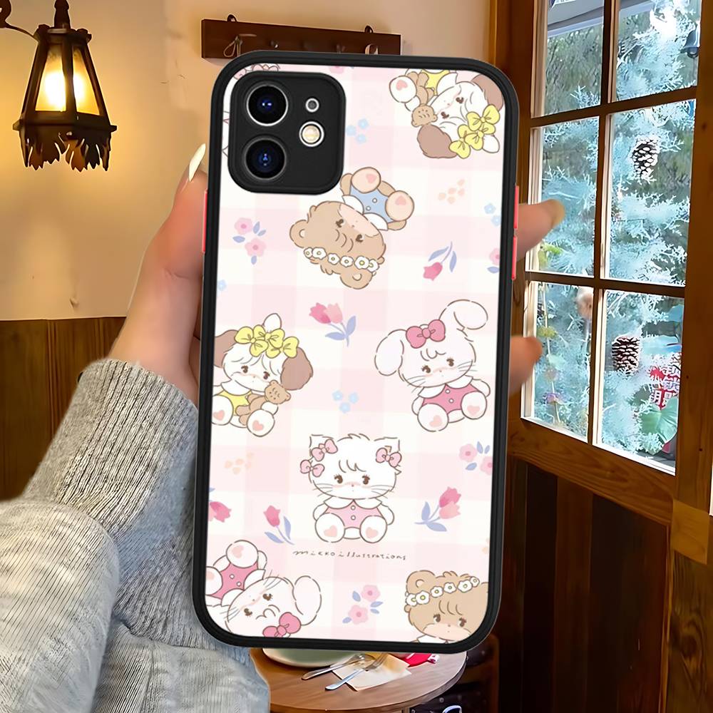 

Popular Artist M-Mikko For IPhone 15 16 Pro Max 11 12 13 14 XS XR X Plus 16E Matte Translucent Phone Cover iphone 12pro max