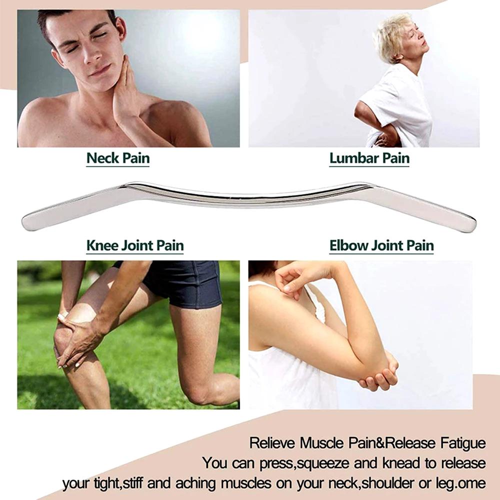 Stainless Steel Gua Sha Scraping Massage Tool Guasha IASTM Tools Help Relieve Sore Muscles Soft Tissue Mobilization Scrapper