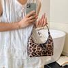 New high-end hand bag patent leather leopard print retro fashion handbag dumpling bag temperament messenger bag
