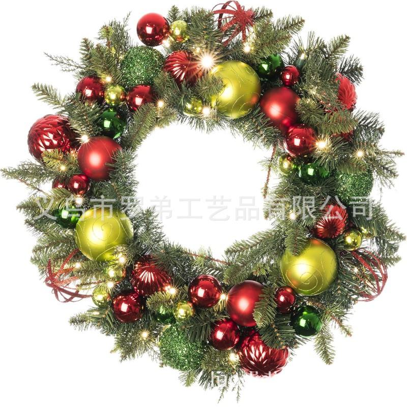 Christmas Wreath Door Hanging Decor Home Mall Window Party Festive Simulation Ornament