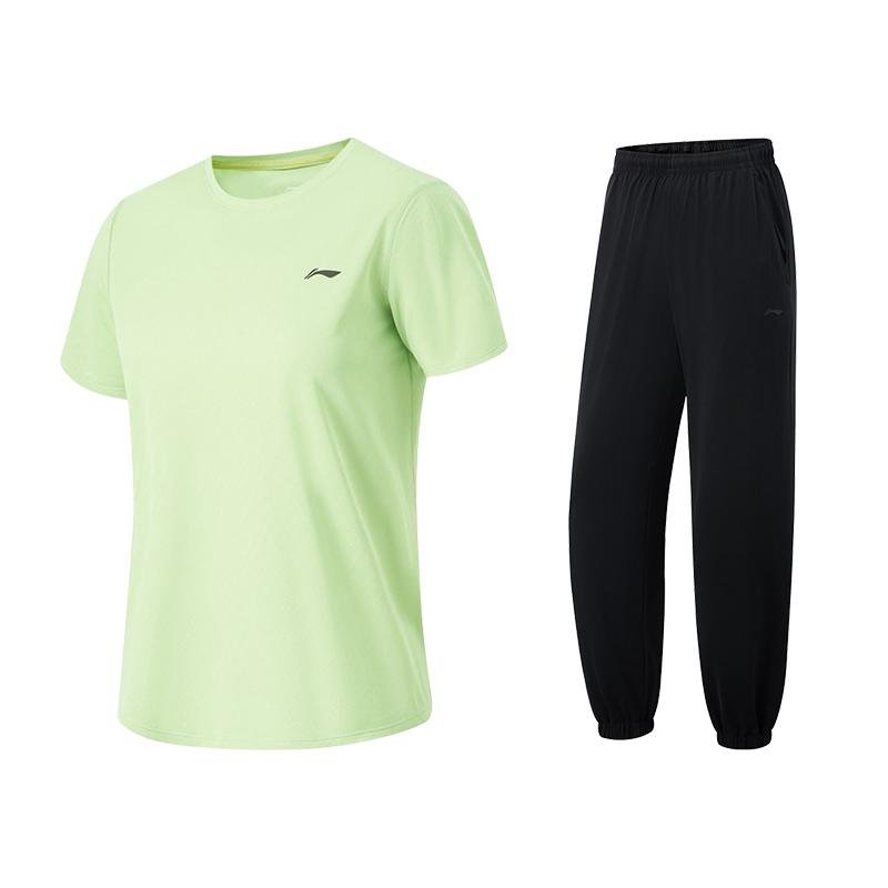 Li-Ning Summer Refreshing Breathable Comfortable Sports Suit Women suits U060-6+V196-1 S
