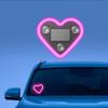 Wireless Heart-shaped Neon Light LED Illumination Car Interior Atmosphere Lamp Motor Decoration