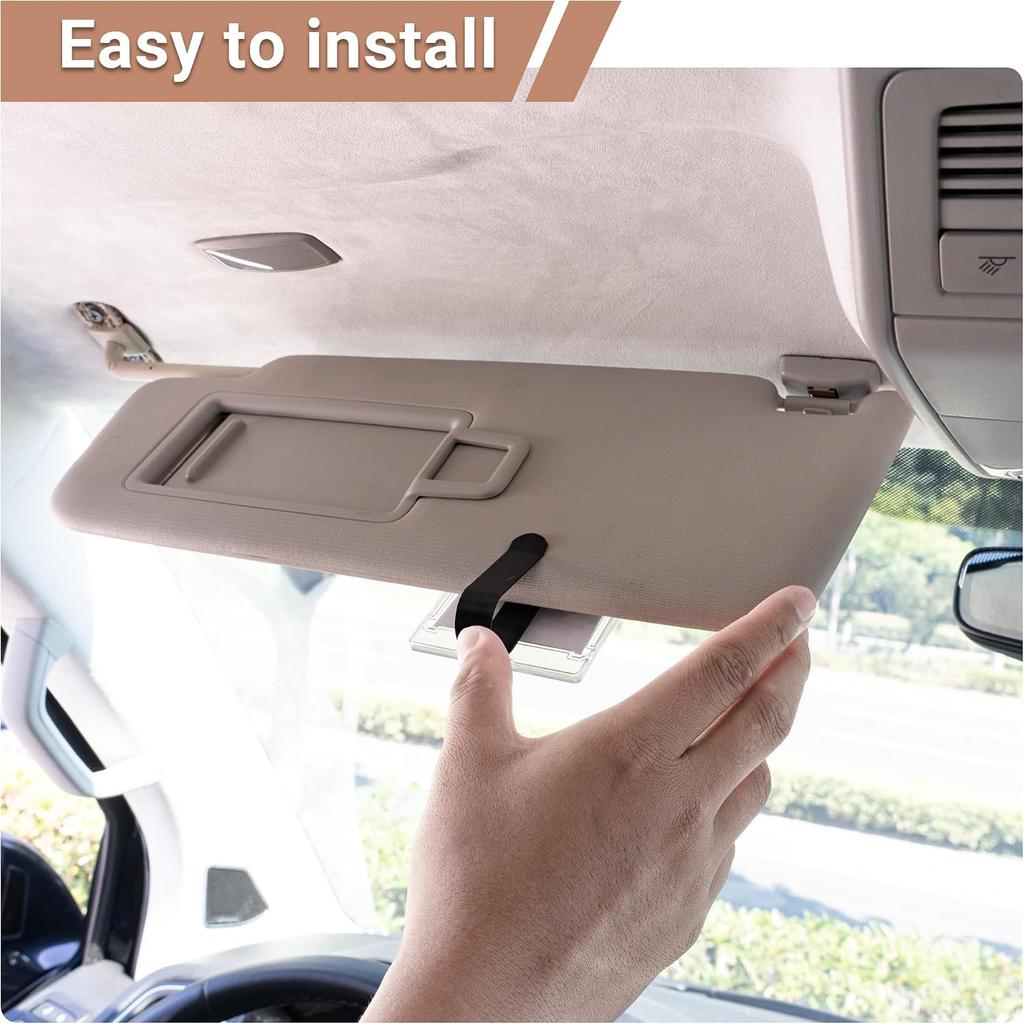2/4/8er Pack Magnetischer Auto-Bildhalter für Sonnenblende - Auto-Fotohalter mit Clips für einfache Präsentation - Sonnenblenden-Clip-Fotorahmen für 3-Zoll-Fotos