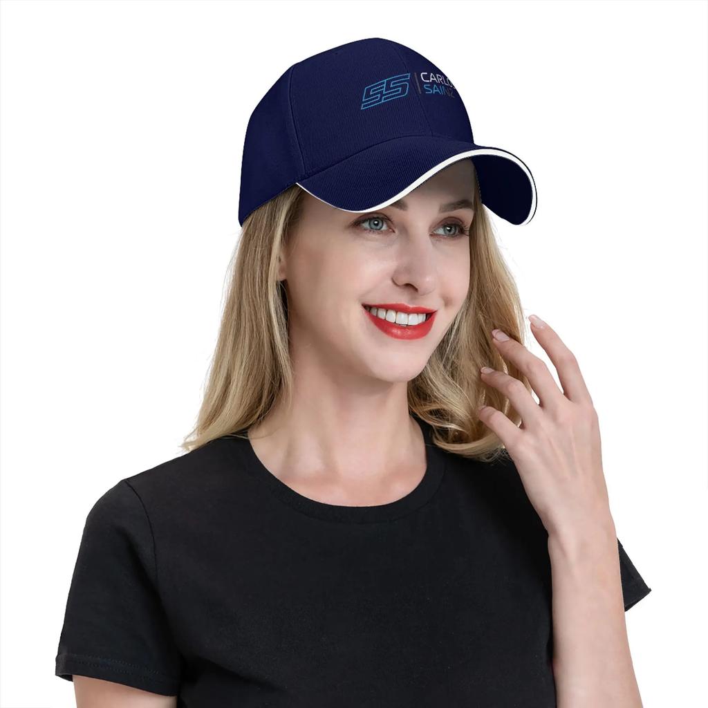 Adult Williams Racing Team Sandwich Hat Hip-Hop Baseball Caps Snapback Carlos Sainz Trucker Breathable Sun Autumn