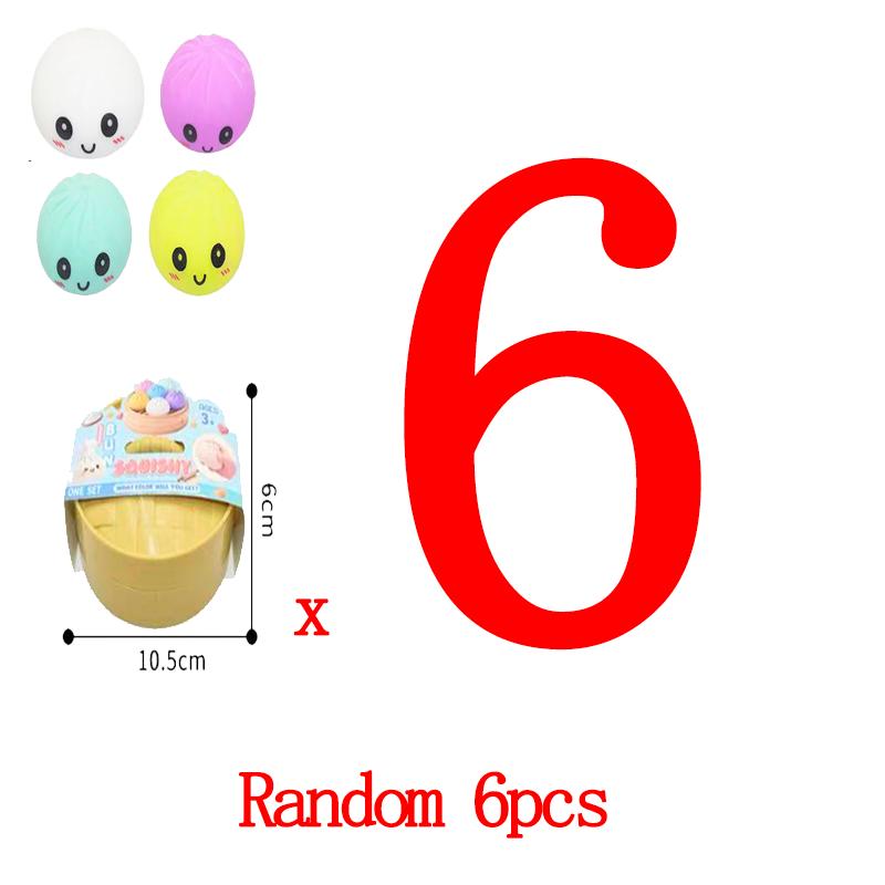 Dumpling Squishy Toy Anti-Stress Toy For Hands Sensory Toy Stress Relief Products Office Desk Toys 4 Colors Squishy Stress Ball