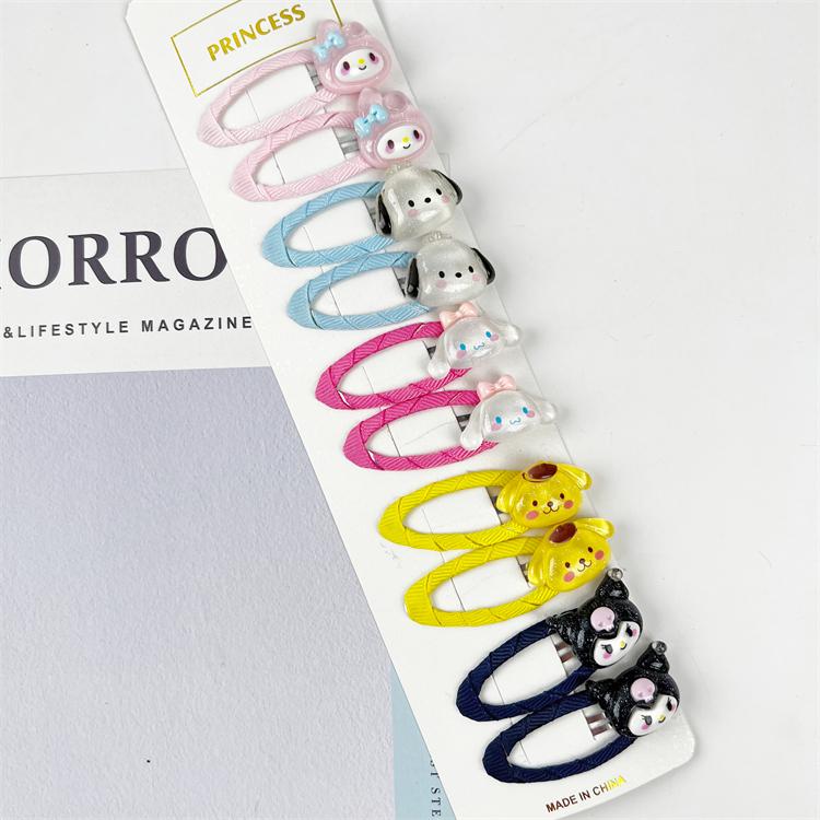 2021 Cute 10 Pcs/set Cartoon Hair Clips for Baby Girl Hairclip Flower Fruit Hair Pins Kids Hair Accessories Gift