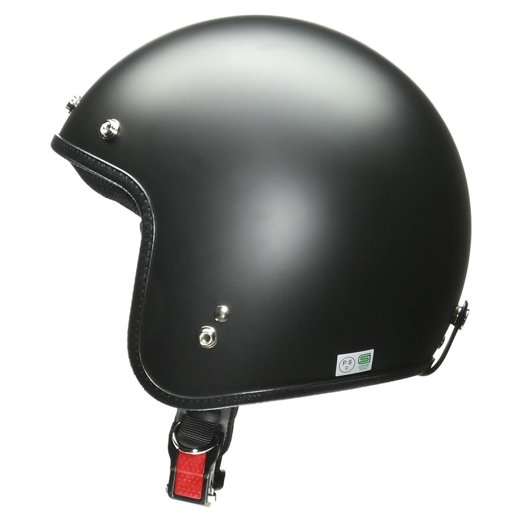 Jet GRENVER Motorcycle Half Matte Free Size [Lead Industries] Helmet, Black, -