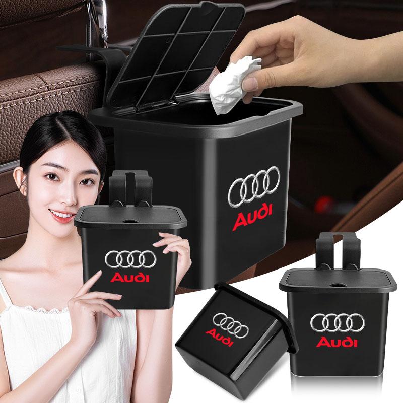 1Pcs Car Hanging Trash Bin Seat Back Storage Box Phone Holder Hook For Audi C7 C6 C5 B5 B6 B7 B8 B9 D3 Q3 Q5 Q7 TT A1 A3 A4 A5 A6 A7