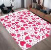 Red Love Carpet Suitable for Pads In Bedrooms Living Rooms Corridors Floor Mat Living Room Decoration Valentine's Day