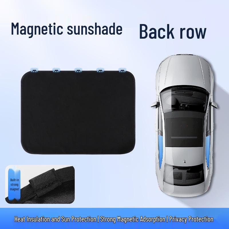 Rear Seat Car Window Sun Shade - Magnetic Privacy & Heat Insulation for Baby Sleeping