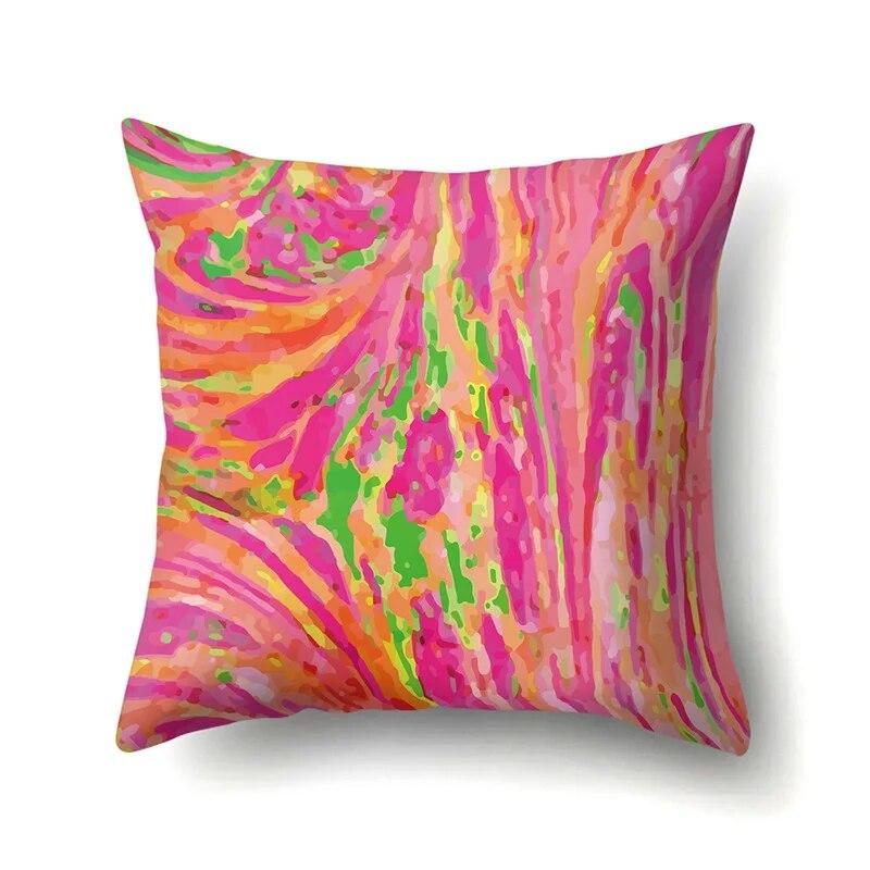 

Вязаный узор с листьями, печать, наволочка для гостиной, спальни, наволочка для дивана 40x40cm