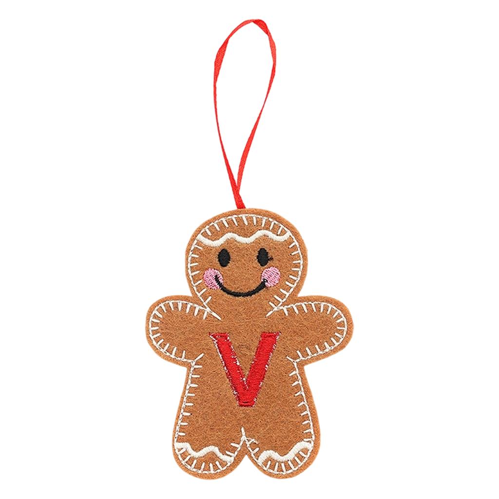 Christmas Gingerbreads Man Decorative Pendant Christmas Tree Pendant Christmas Letter Biscuits Man