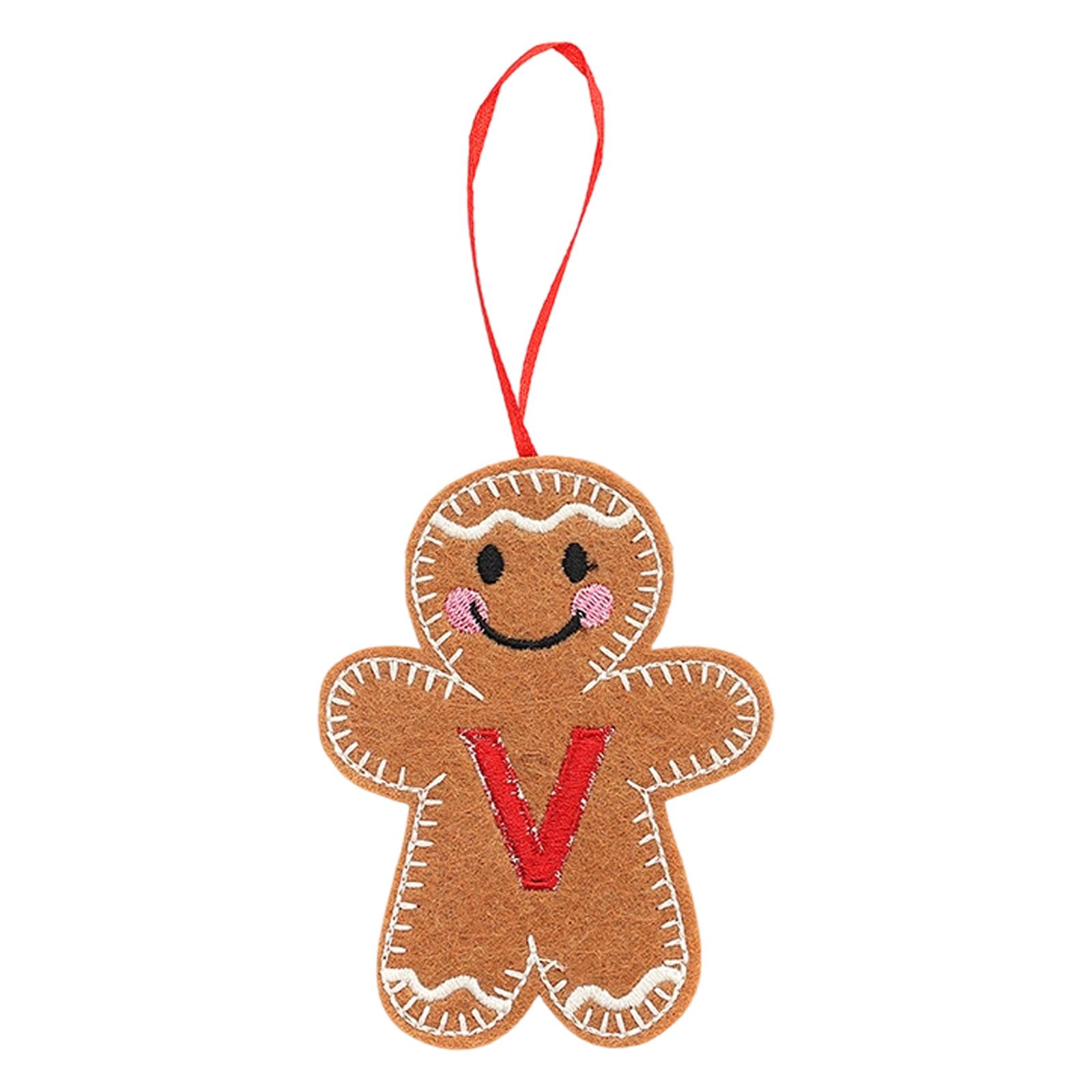 

Christmas Gingerbreads Man Decorative Pendant Christmas Tree Pendant Christmas Letter Biscuits Man One Size