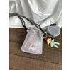 Sweet Little Fresh Mobile Phone Bag Women's 2025 Summer New Hollow Shoulder Bag Crossbody Mesh Portable Bucket Bag