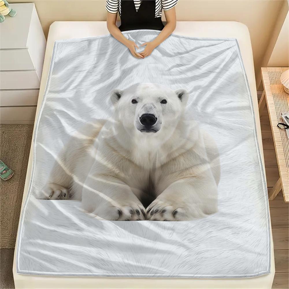 1 Pezzo Coperta in Flanella con Stampa Cartone Animato, Alta Qualità Confortevole per Tutte le Stagioni, Decorazione per la Casa, Calore e Comfort, Perfetta per Regalo di Natale Compleanno