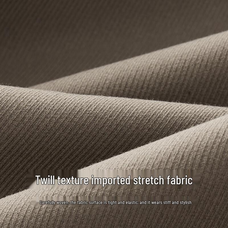 FIRS Men's Brushed Thickened Twill Straight-Leg Casual Pants