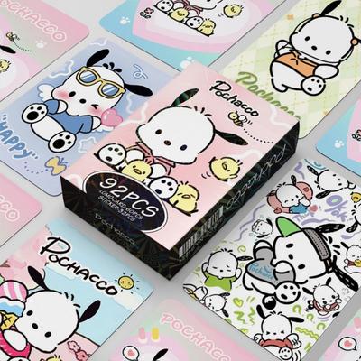 Produtos de Photocard Sanrio LOMO Photocard de Ilustração 60pcs + Mini Adesivo 32pcs, Pochaco, 1un