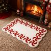Gingerbread Doormat Christmas Welcome Mat 60x40cm Non Slip Absorbent Soft Entrance Mat for Porch Kitchen Bathroom Living Room
