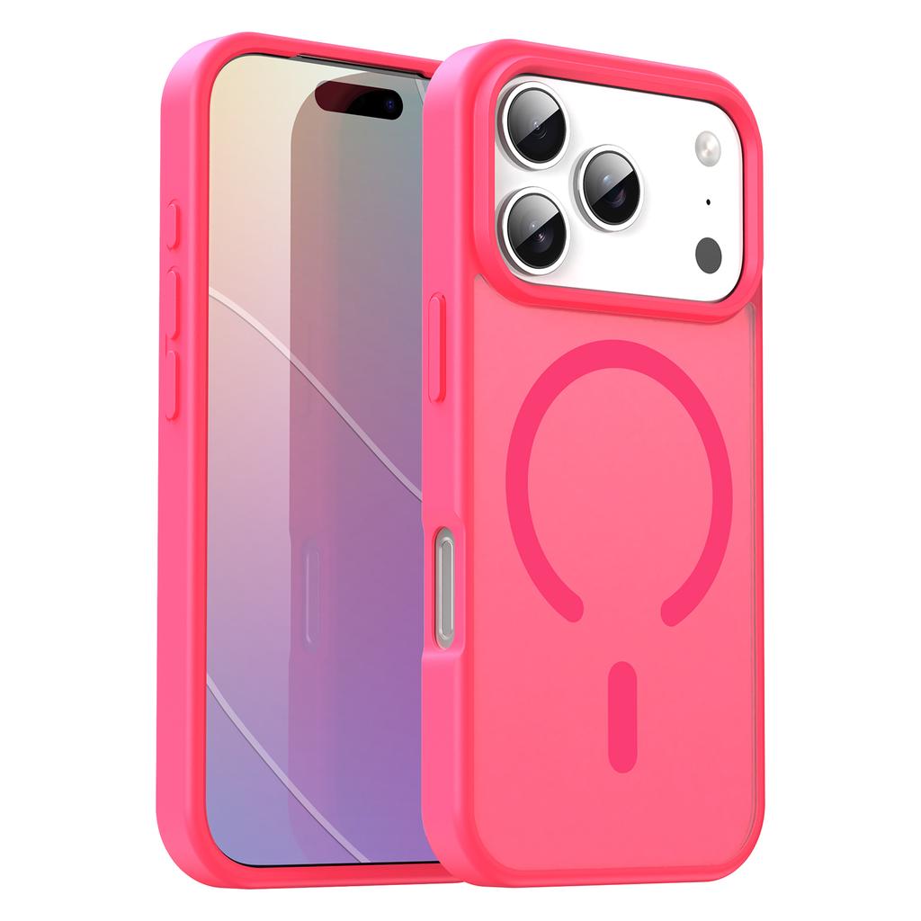 iPhone 17 Pro Magsafe Phone Case,Translucent Matte Shockproof Magnetic Phone Cover for iPhone 17 Pro