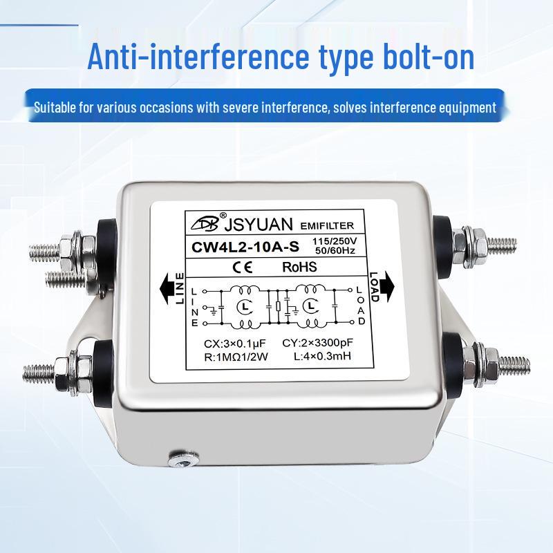 Single-phase Dual-stage High-Performance AC Power Filter CW4L2-10A20A-S 220VAC