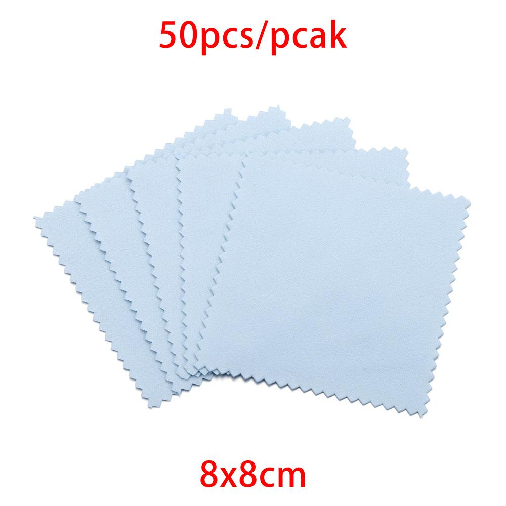 10-50pcs Polish Polishing Cloth Silver Color Cleaning  Polishing Cloth Soft Clean Wipe Wiping Cloth For Silver Gold Jewelry Tool