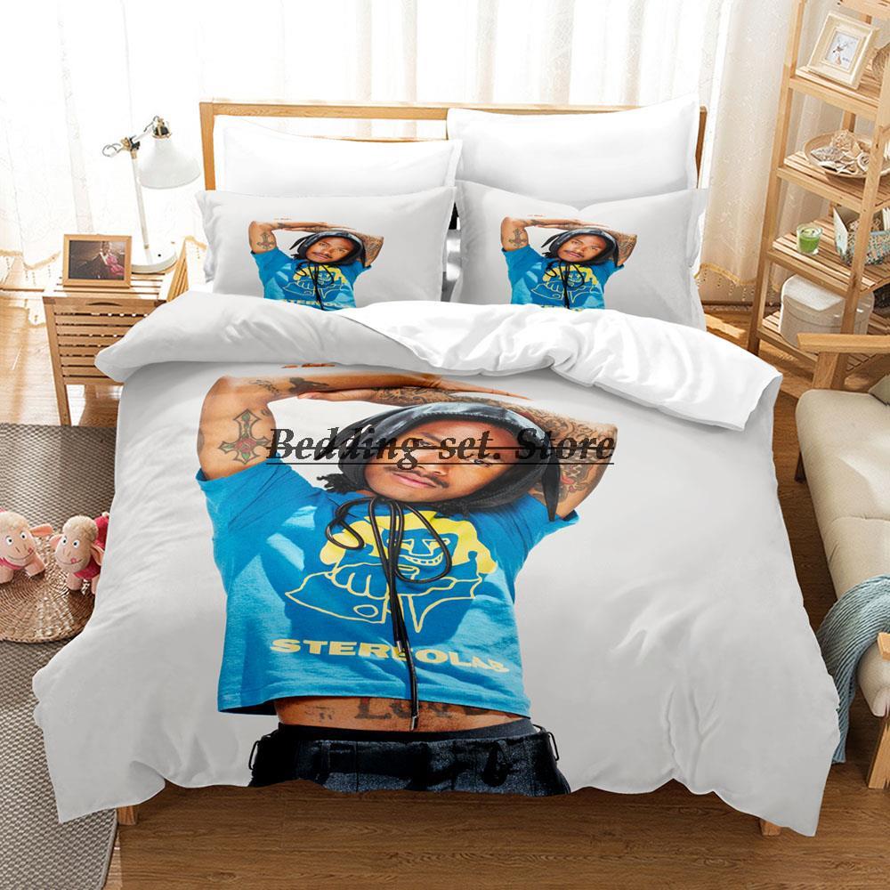 Steve Lacy Bettwäsche-Set Einzelbett Twin Full Queen King Size Bettwäsche-Set Aldult Kinderzimmer Bettbezug-Sets 3D-Druck Anime Bettlaken-Set