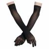 Protection Mesh Opera Prom Transparent Gloves Long Sheer Seamless Mitten Finger Pantyhose Gloves