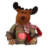 Christmas Gift Bag Santa Claus Deer Snowflake Shape Candy Bag Zipper Design Reusable Fabric Xmas Storage Bag
