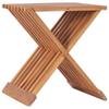 Day and Night - Day and Night Folding Stool In Solid Teak Wood 40x32x45 Cm