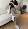 Khaki Wide Leg Pants Women High Waisted Draped Spring and Autumn Summer Straight Casual Suit Pants