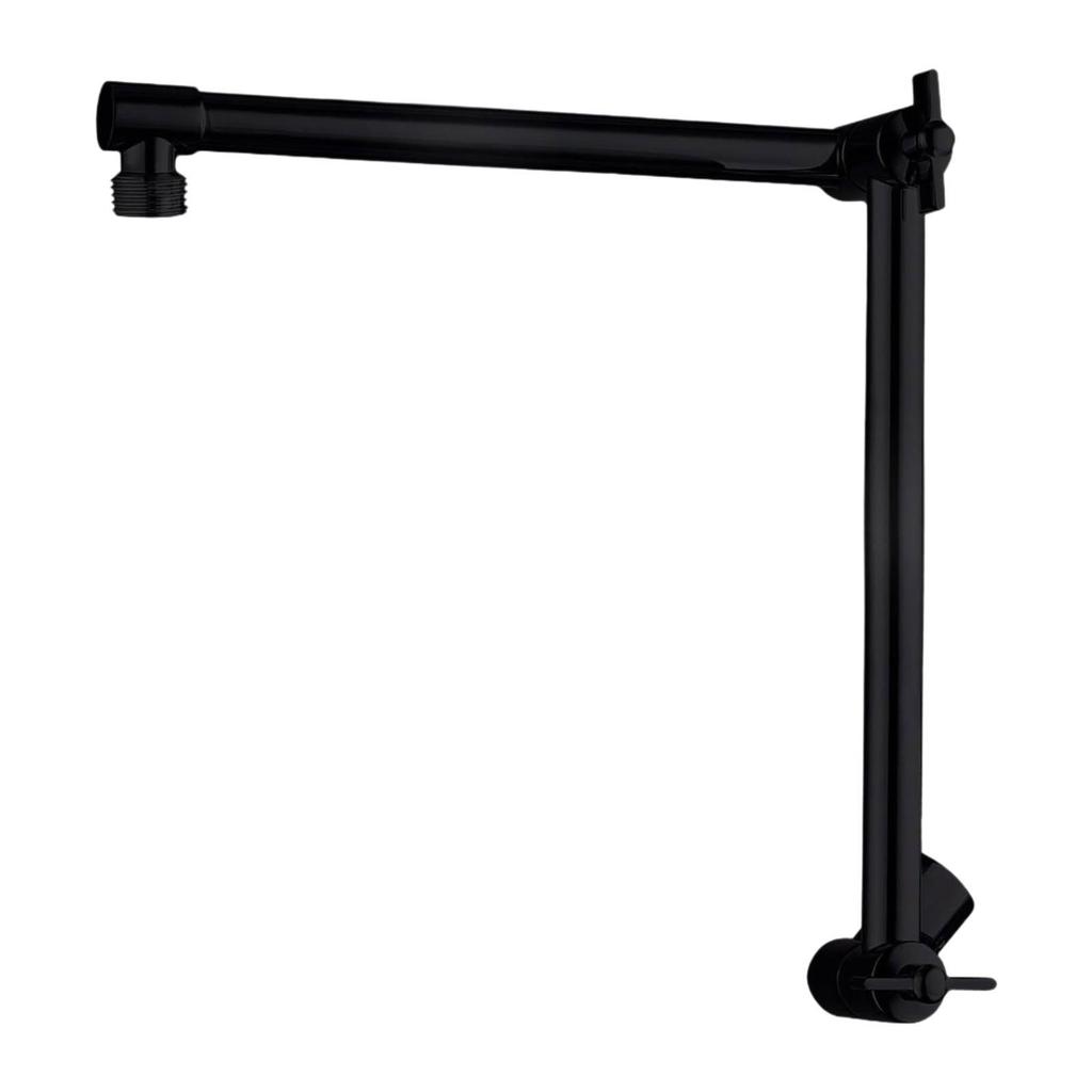 Braccio Estensibile per Doccia da Bagno 18 pollici G1/2 Connessione Universale Regola Altezza/Angolo Braccio Doccia Esteso Estensore Testa Antigoccia