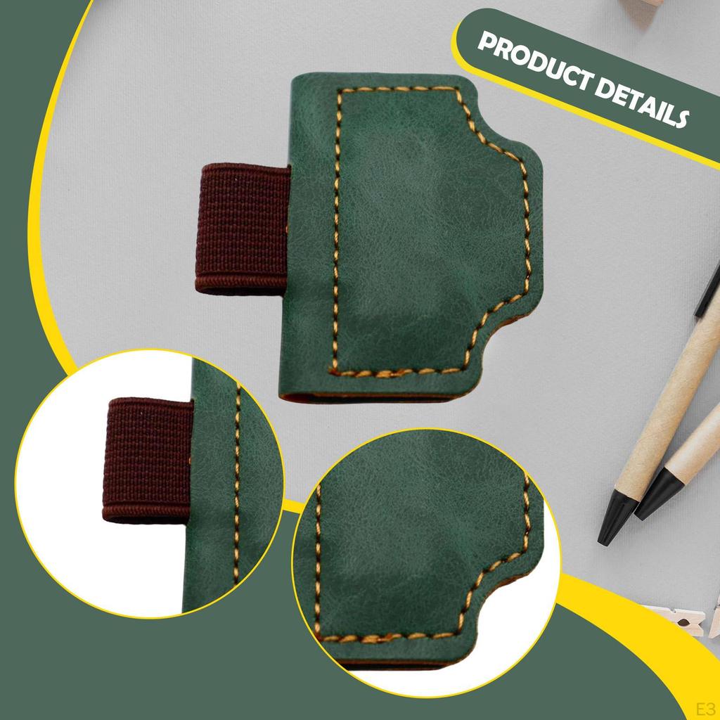 Bookmark with Pen Holder Accessory PU Clip Book Journaling Writing Resistant Suitable for Friends