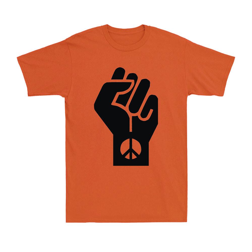 Fist Peace Love Anti War Peace Lover Gift Novelty Vintage Unisexs Cotton TShirt